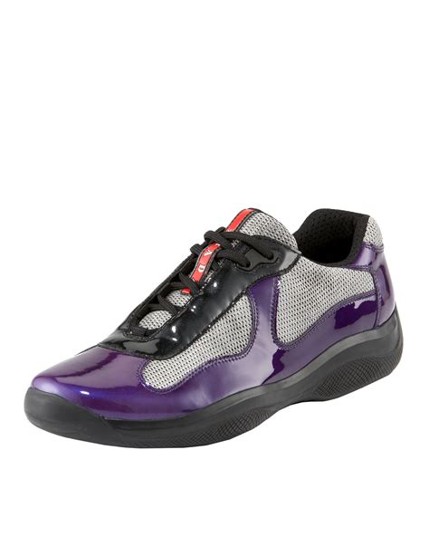 2018 prada men high top sneakers|purple Prada sneakers for men.